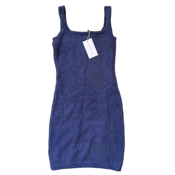 Lovers + Friends x Revolve Ashley Knit Chenille Mini Dress in Dark Blue - Picture 6 of 11